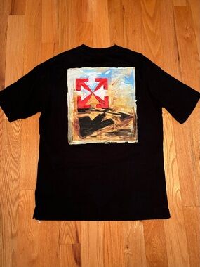 OFF-WHITE Arrow On Canvas Print Tshirt